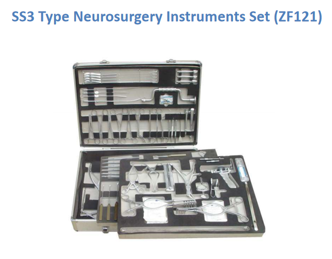 SS3 Type Neurosurgery Instruments Set ZF121