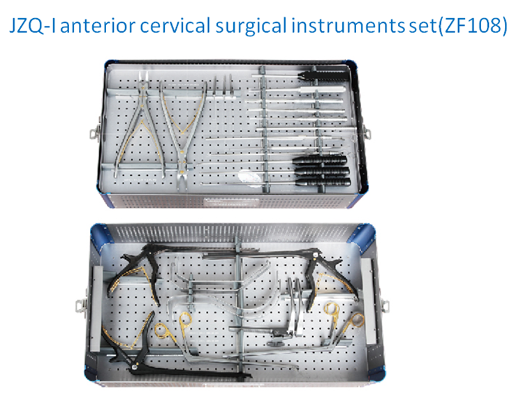 JZQ-I Anterior cervical surgery surgical instruments set ZF108